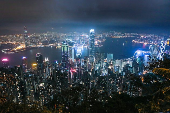  Panorama Hongkongu oglądana ze Wzgórza Wiktorii w dniu 9 listopada, 2014 r. (Benjamin Chasteen / The Epoch Times)